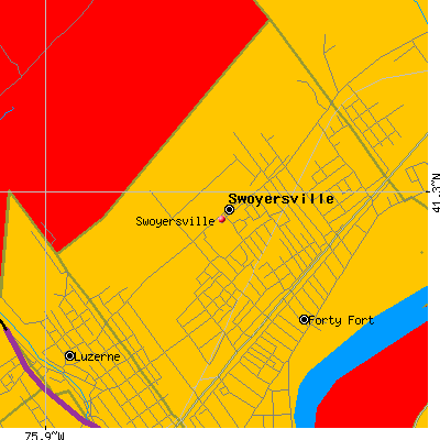 Swoyersville map