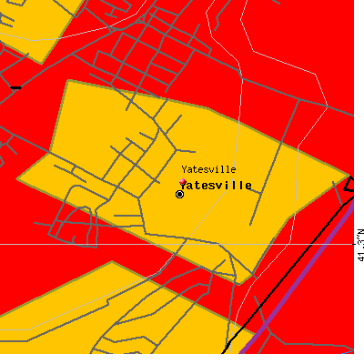 Yatesville map