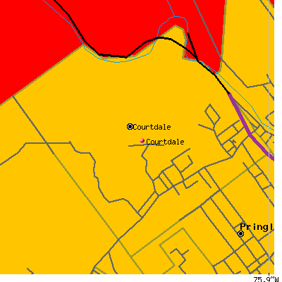 Courtdale map