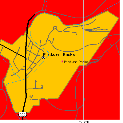 Picture Rocks map