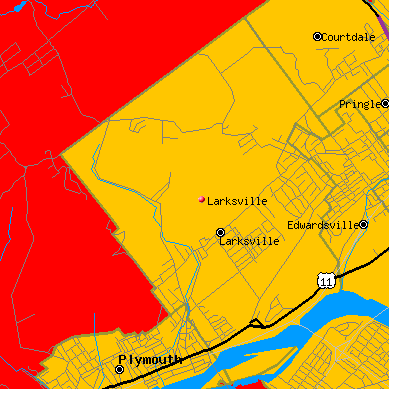 Larksville map