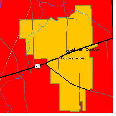 Jackson Center map
