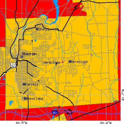 Hermitage map