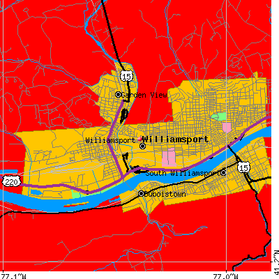 Williamsport map