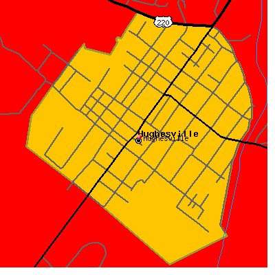 Hughesville map