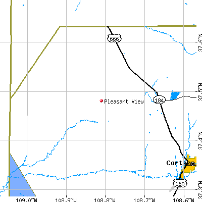 Pleasant View map