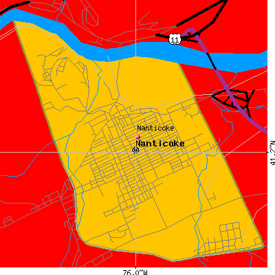 Nanticoke map