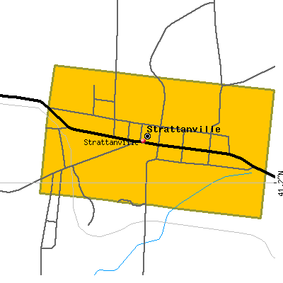 Strattanville map