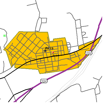Avis map