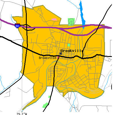Brookville map