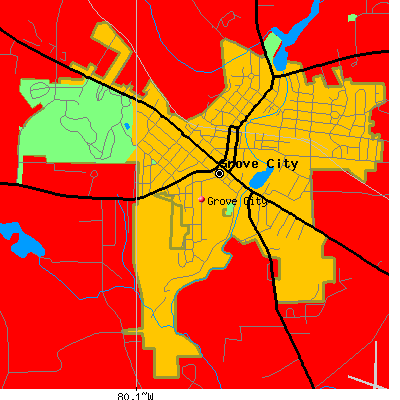 Grove City map