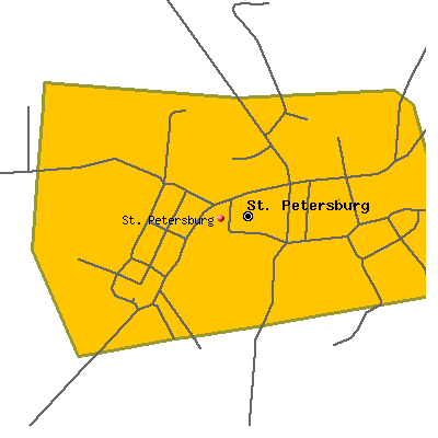 St. Petersburg map