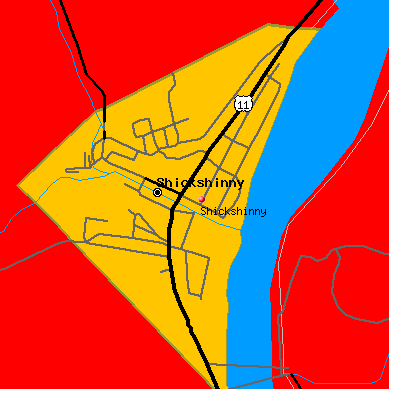 Shickshinny map