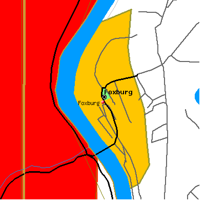 Foxburg map