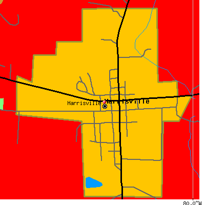 Harrisville map