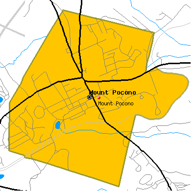 Mount Pocono map