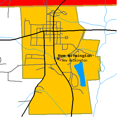 New Wilmington map