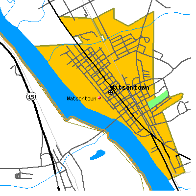 Watsontown map
