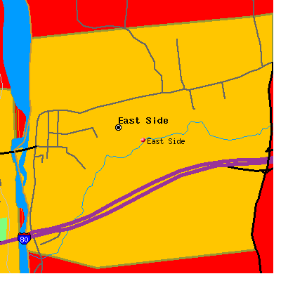 East Side map