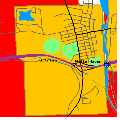 White Haven map