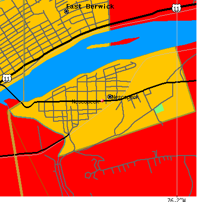 Nescopeck map