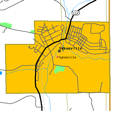 Sykesville map