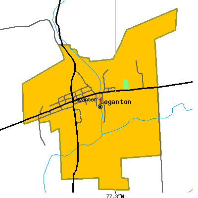 Loganton map