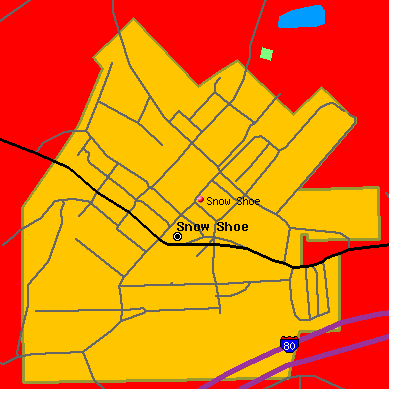 Snow Shoe map