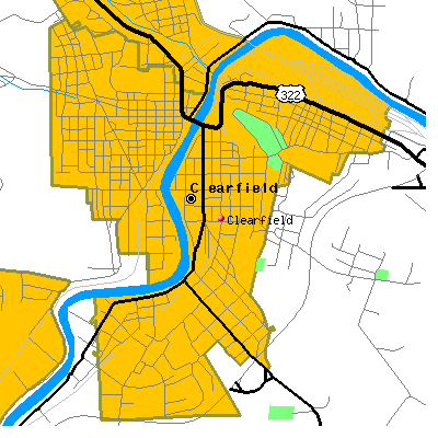 Clearfield map