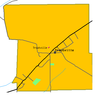 Troutville map