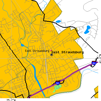 East Stroudsburg map