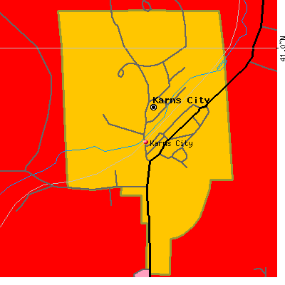 Karns City map