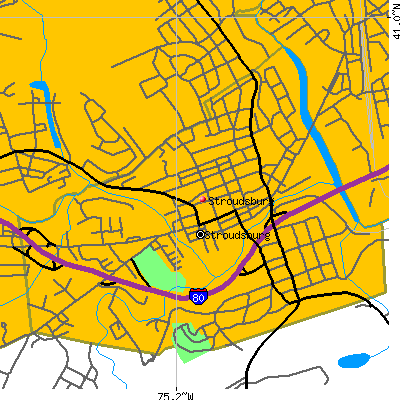 Stroudsburg map