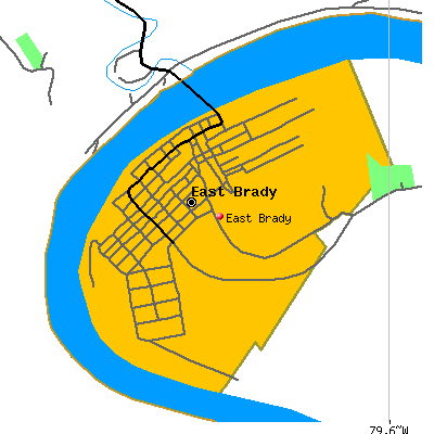 East Brady map