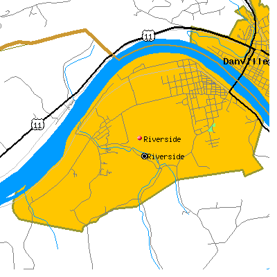 Riverside map