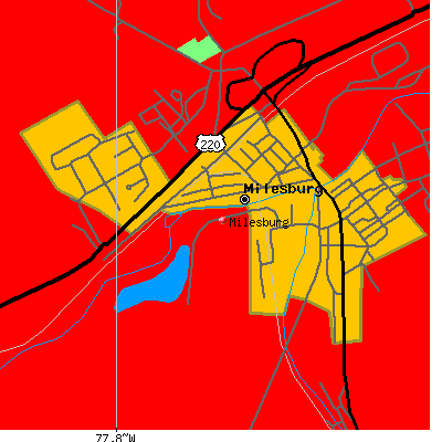 Milesburg map