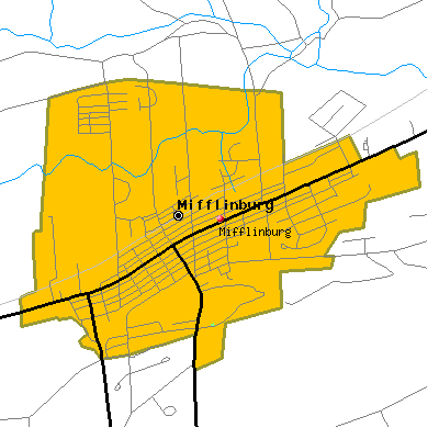 Mifflinburg map