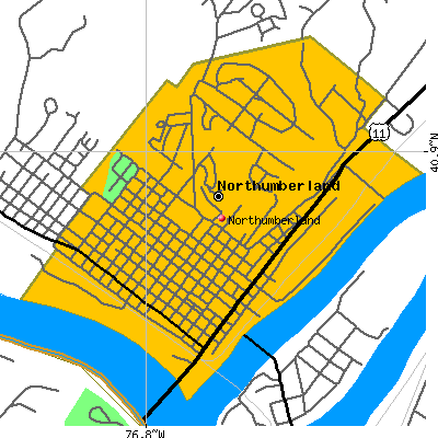 Northumberland map