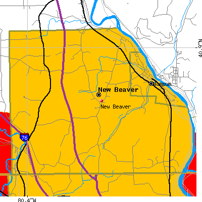 New Beaver map