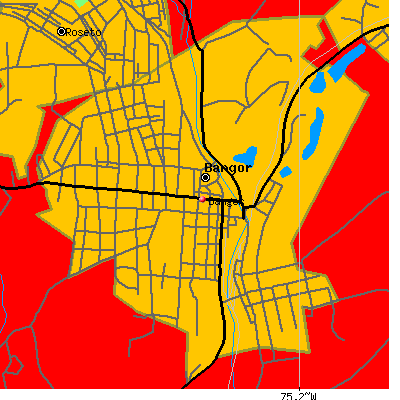 Bangor map