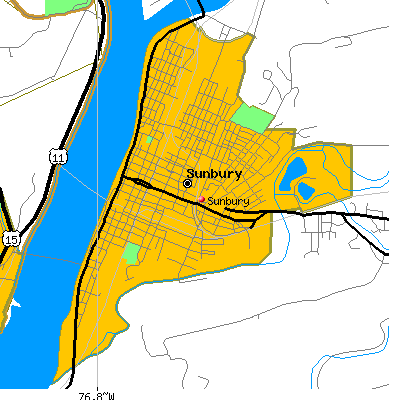 Sunbury map