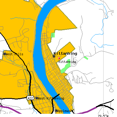 Kittanning map
