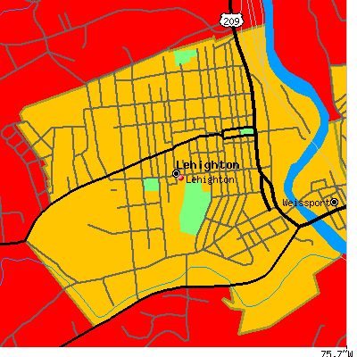 Lehighton map