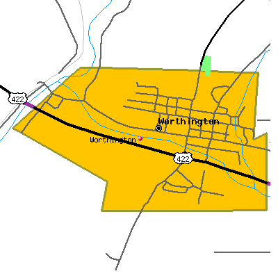 Worthington map