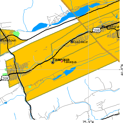 Tamaqua map