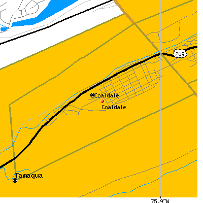 Coaldale map