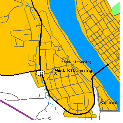 West Kittanning map