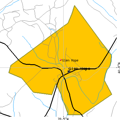 Glen Hope map