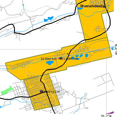 Gilberton map