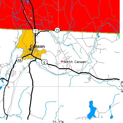 North Canaan map